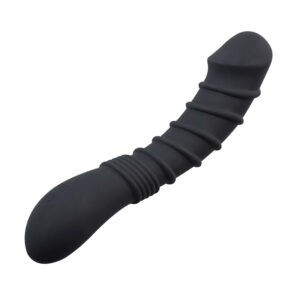 G-Spot Vibrator Black curved design for internal massage